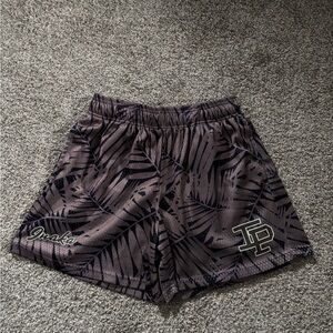 Inaka Power Brown and Black Patterned Shorts